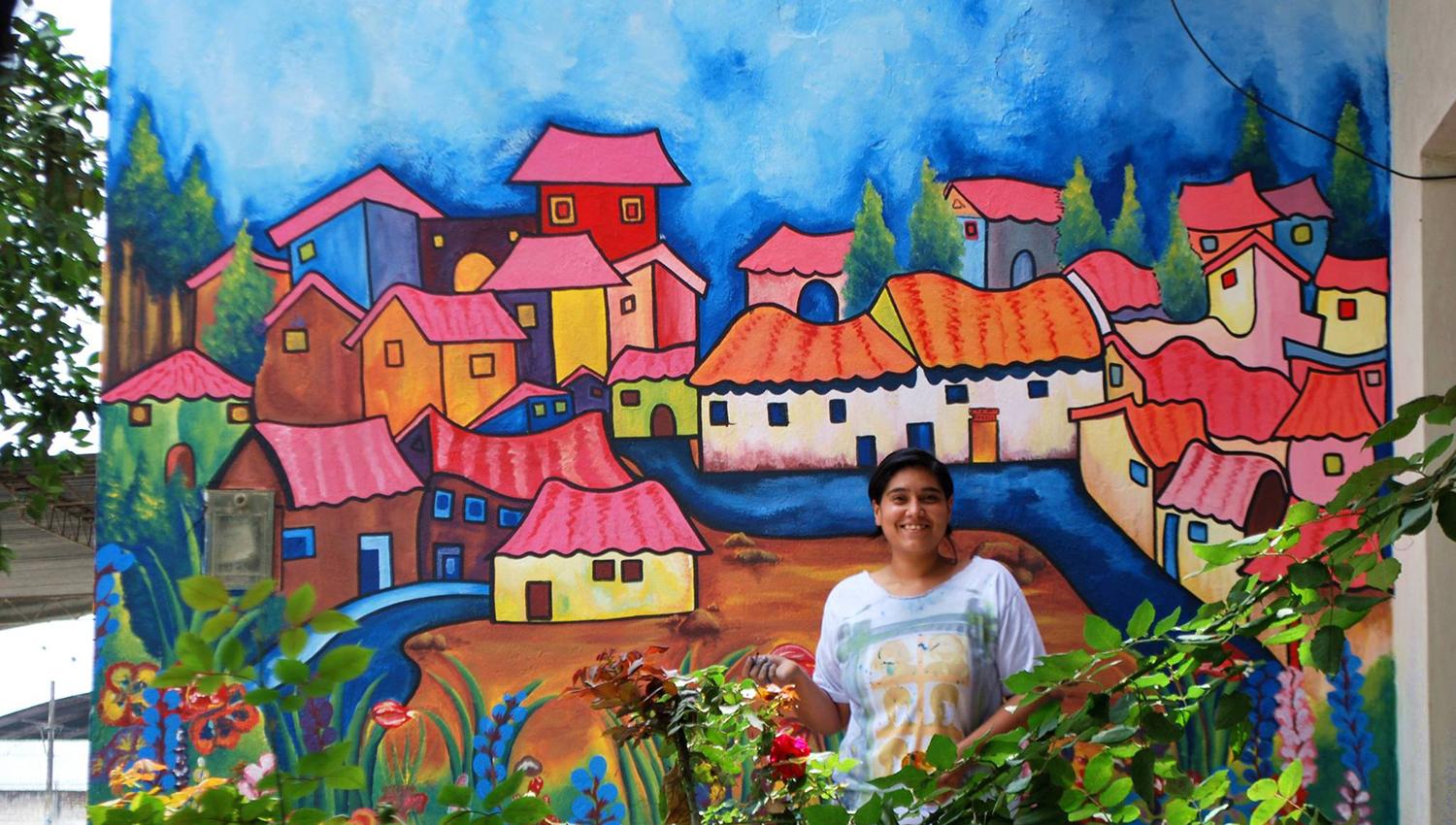 El muralismo es una forma de compartir arte con la gente en la calle