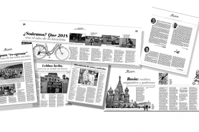 Páginas para dar vuelta al año  y proyectar el tiempo que viene