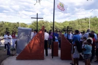 Inauguraron un monumento para recordar a Mario Escobar, a 10 años de su muerte