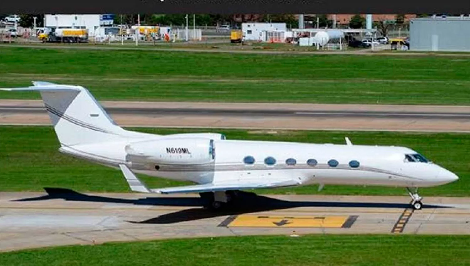 Gulfstream G-IV se encontraba en el aeropuerto de Carrasco. FOTO TOMADA DE WWW.LANACION.COM
