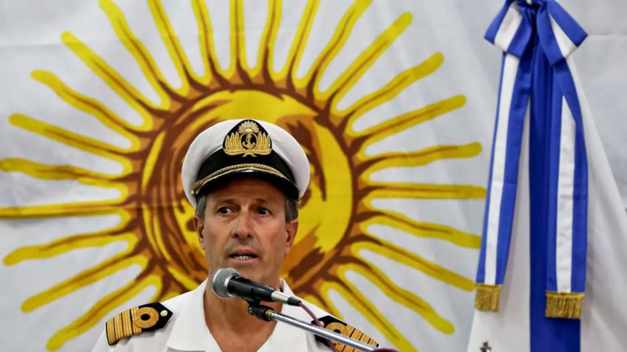 Enrique Balbi, vocero de la Armada Argentina. Foto de Clarín.