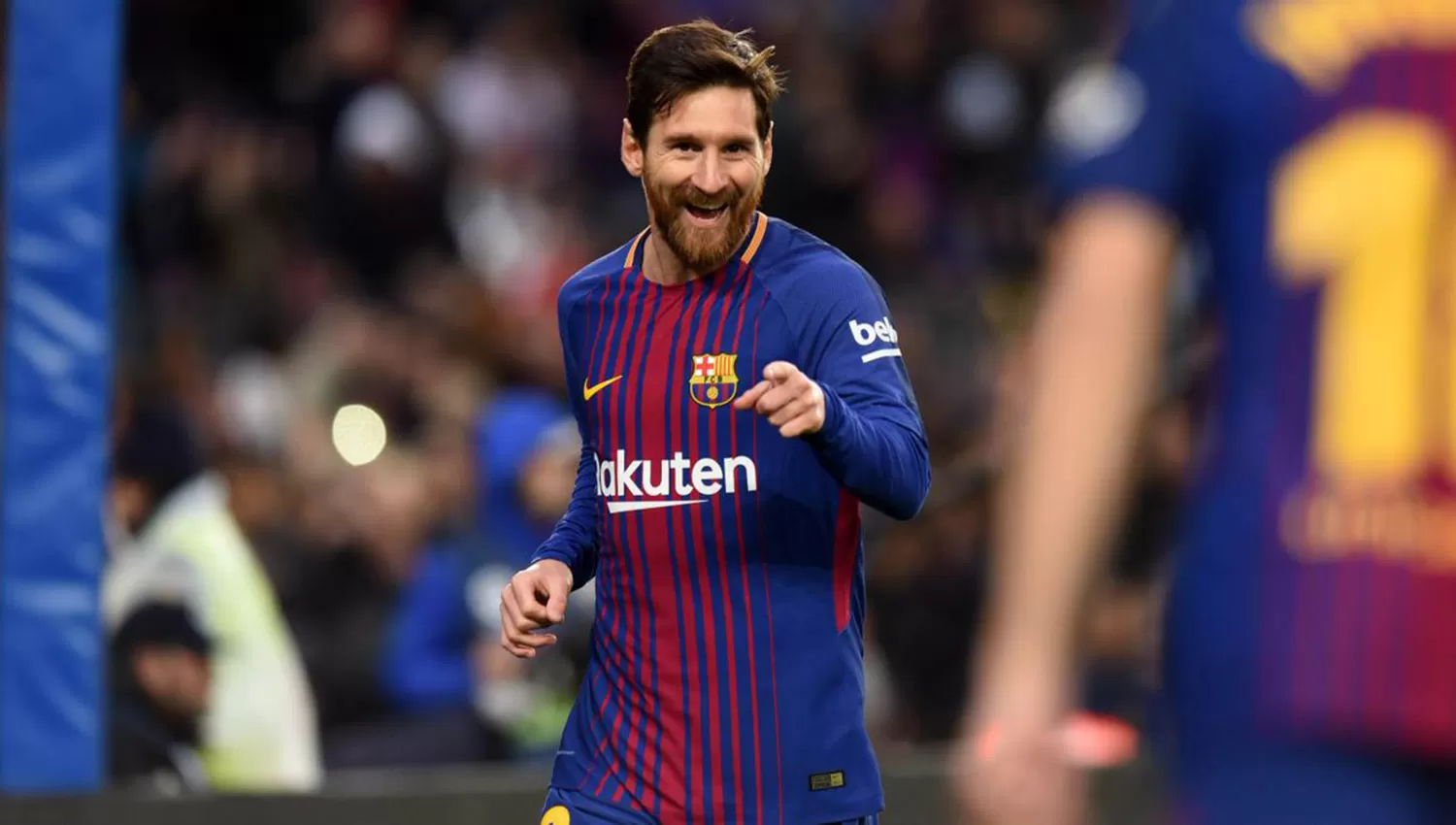 Lionel Messi y el primer gol en 2018. La Gaceta/ Foto tomada de Twitter