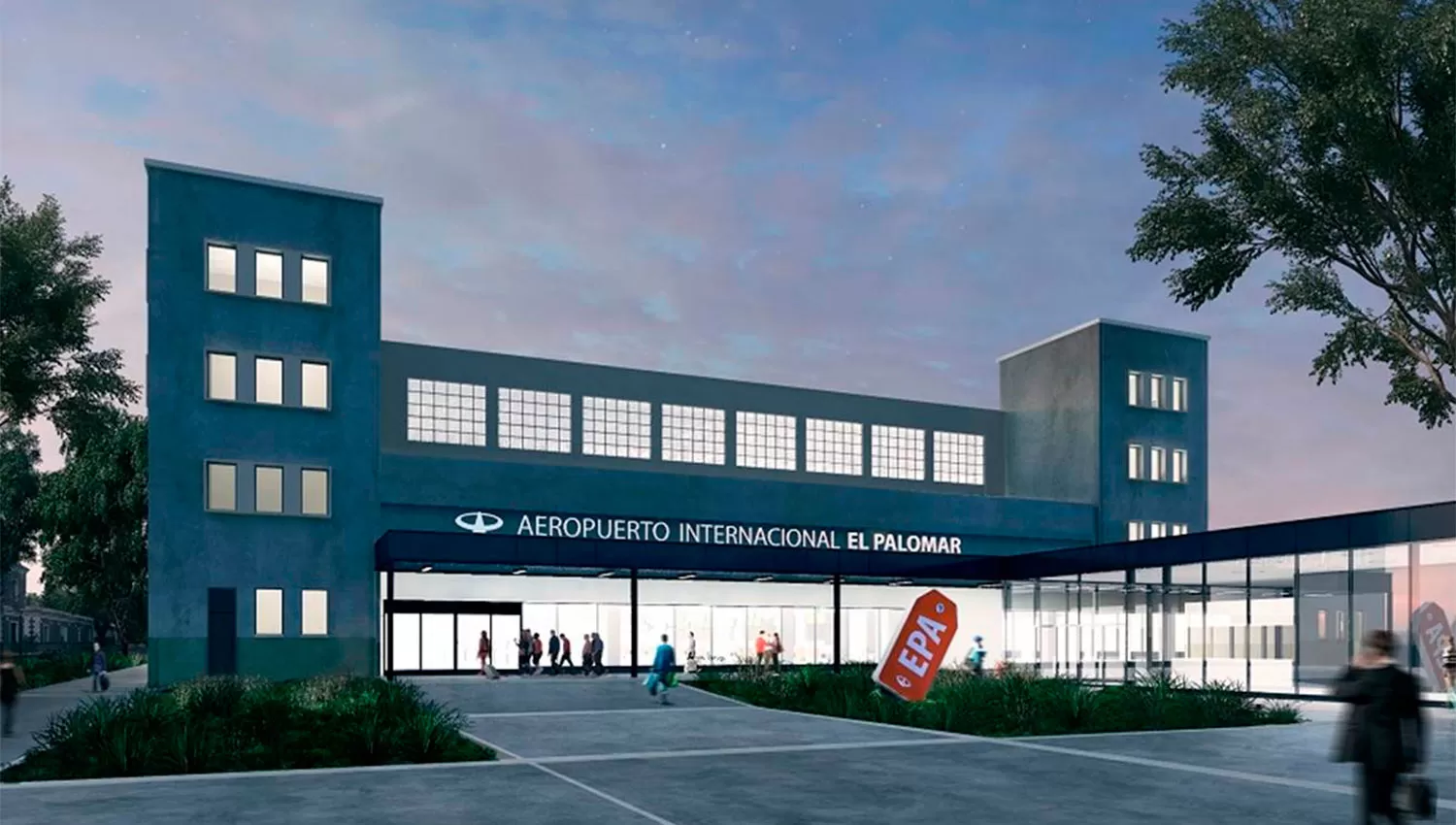 El proyecto del aeropuerto de El Palomar. FOTO TOMADA DE WWW.LANACION.COM