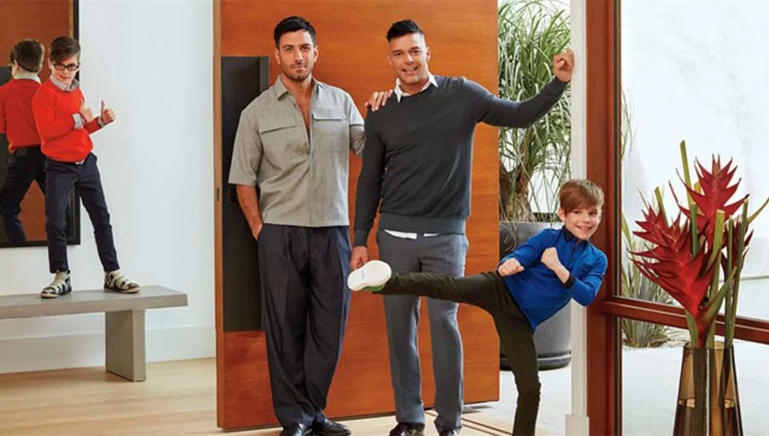 Ricky Martin y su familia. FOTO TOMADA DE LA NACIÓN.