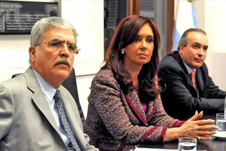 TRES ACUSADOS. De Vido, Cristina y José López, tres de los imputado en la causa por la obra pública. ARCHIVO