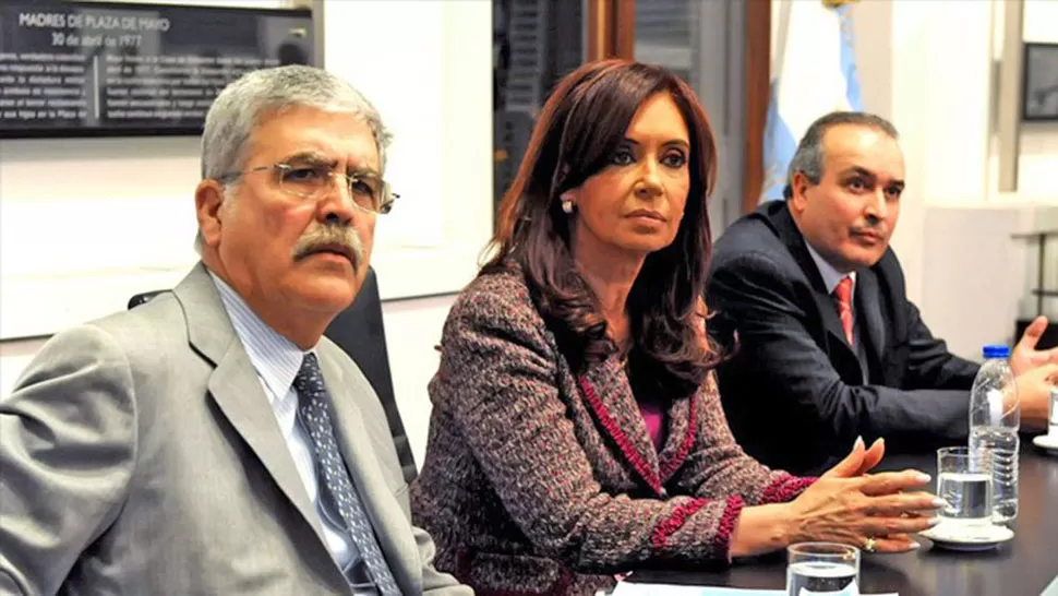 TRES ACUSADOS. De Vido, Cristina y José López, tres de los imputado en la causa por la obra pública. ARCHIVO