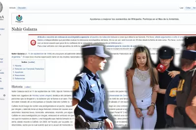 Nahir Galarza ya tiene su perfil en Wikipedia en la categoría asesinas argentinas