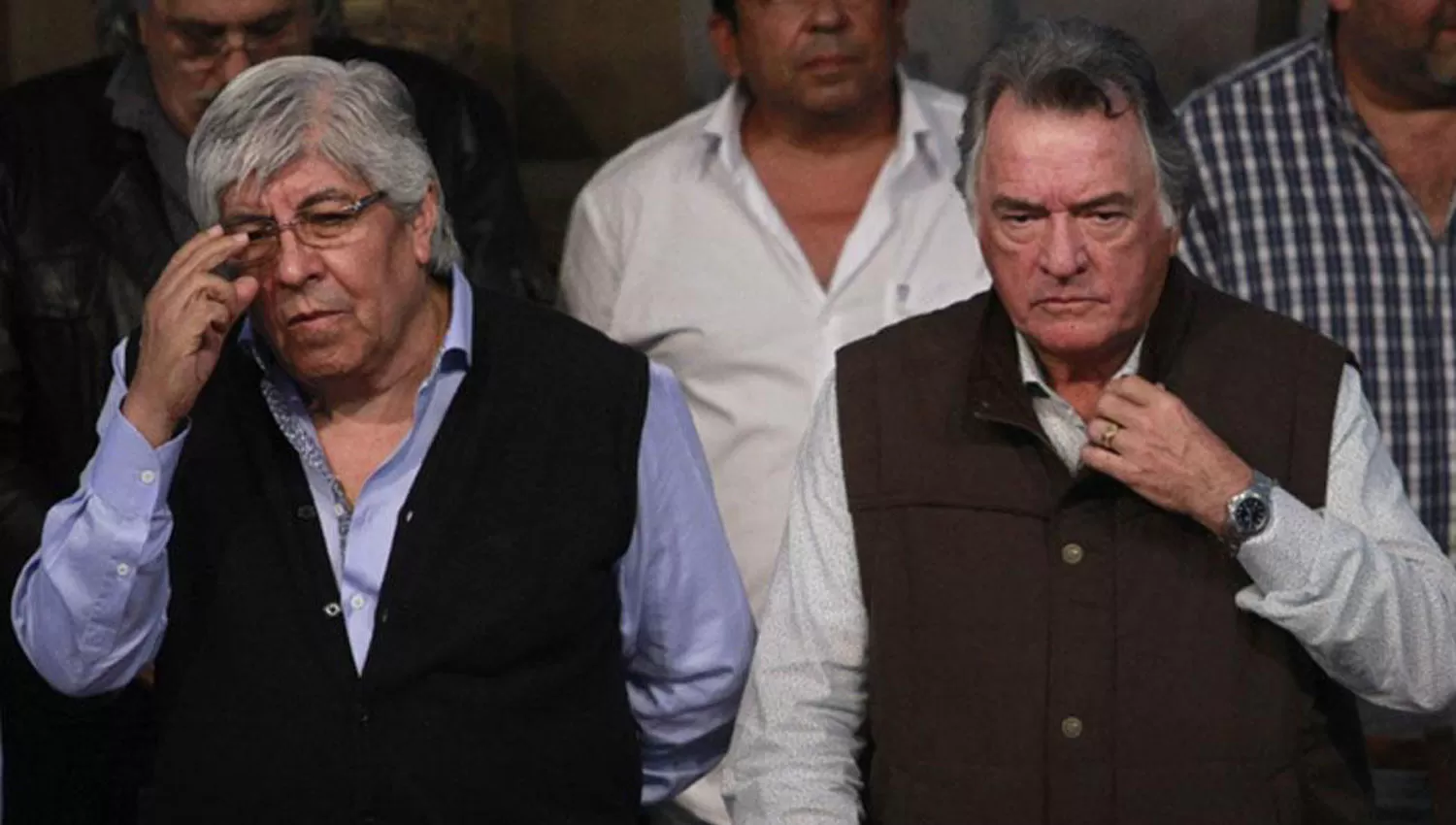 DIRIGENTES SINDICALES. Hugo Moyano y Luis Barrionuevo. ARCHIVO