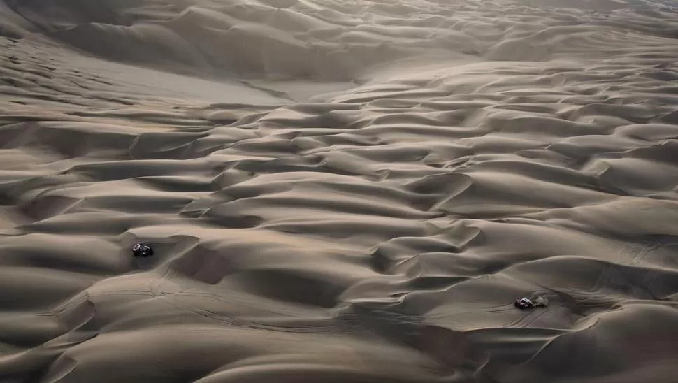MAJESTUOSO. Esta imagen del fotógrafo Eric Vargiolu ganó el premio “Emilie Poucan” a la mejor fotografía del Dakar 2018.