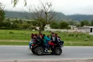 Imprudencia total: más de 10 menores de edad pasearon en un cuatriciclo por Tafí del Valle