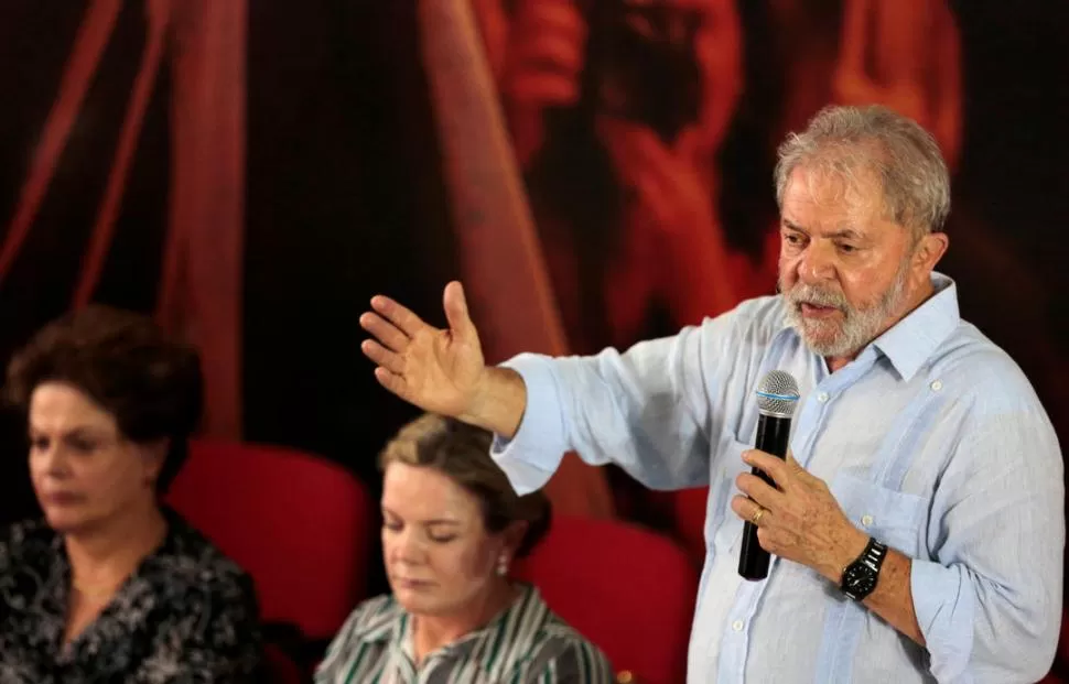 OTRA VEZ ASPIRANTE PRESIDENCIAL. Lula considera que el Poder Judicial está politizado. reuters 