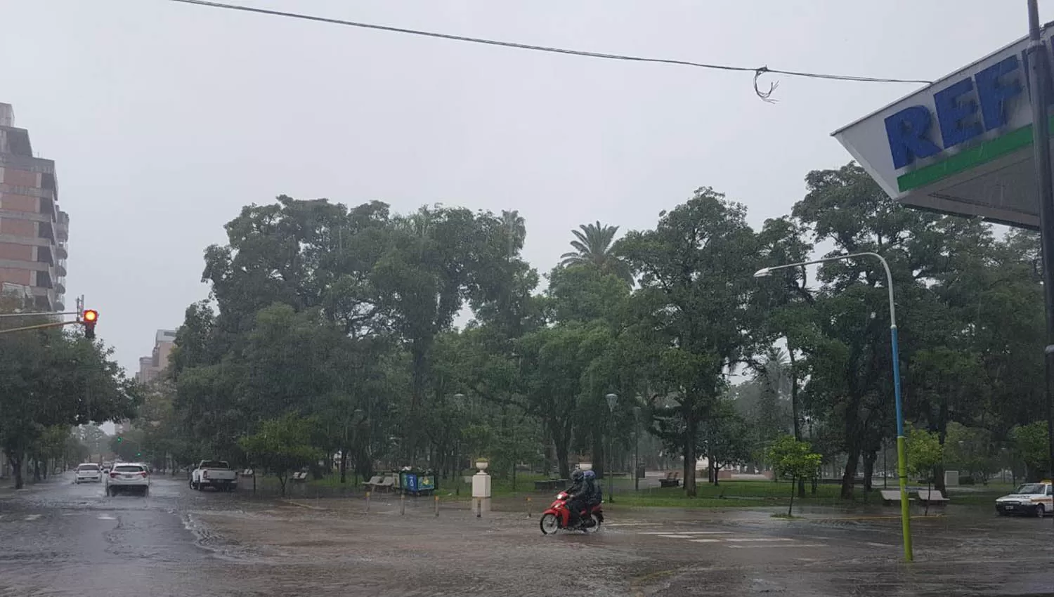 Alerta meteorológica por lluvias intensa. Foto de Santiago Hernández.