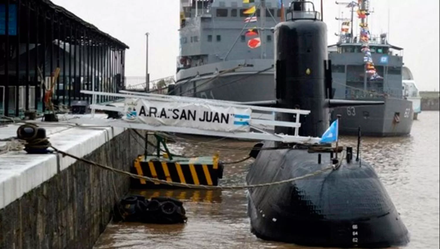 Se suspendió la búsqueda del submarino por mal tiempo y la necesidad de reaprovisionar las naves. FOTO TOMADA DE TELEFENOTICIAS.COM.AR