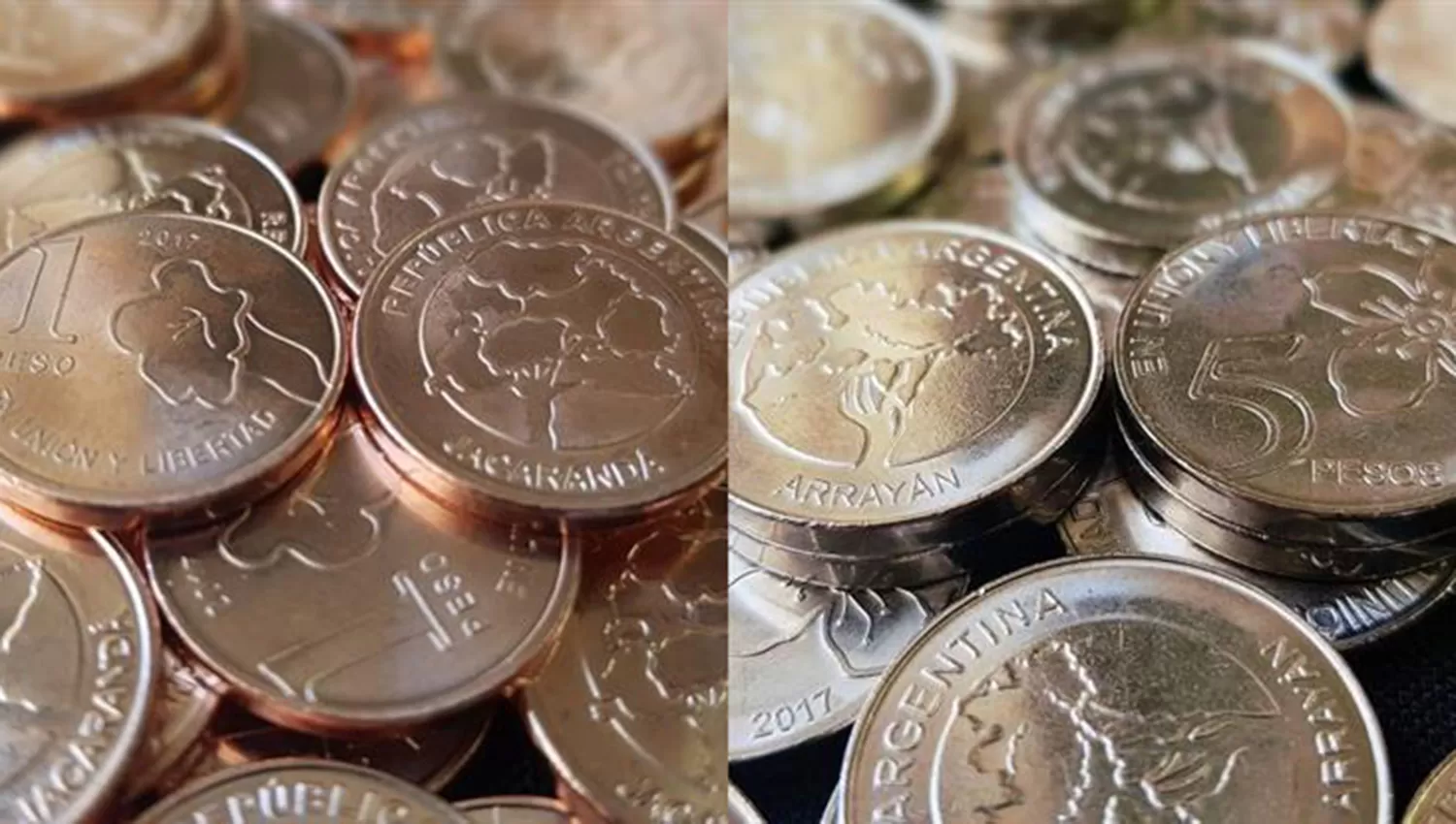 Entraron en circulación las nuevas monedas de $ 1 y $ 5