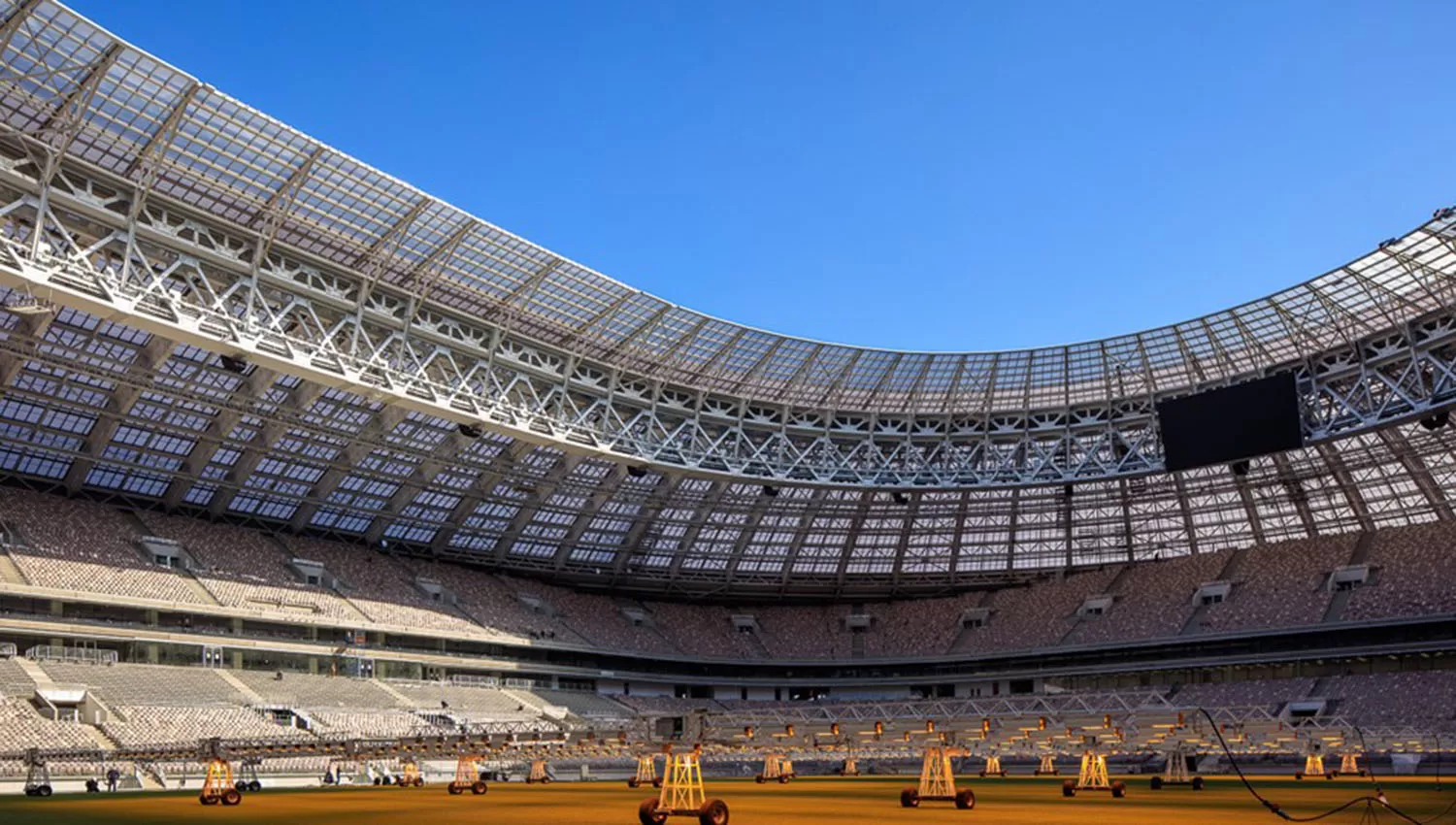 El estadio Luzhniki será uno de los principales del Mundial. Allí se jugarán el partido inaugural y la final.
FOTO TOMADA DE FIFA.ES