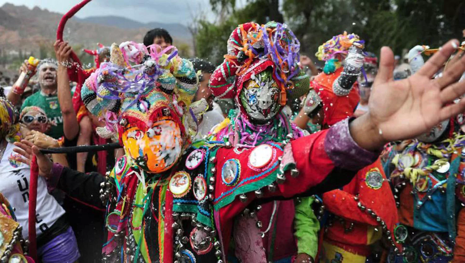 DIABLOS DEL CARNAVAL. La Quebrada de Humahuaca es el epicentro de los festejos. ARCHIVO