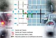 Atención conductores: Mendoza al 900 cambiará de sentido desde el martes