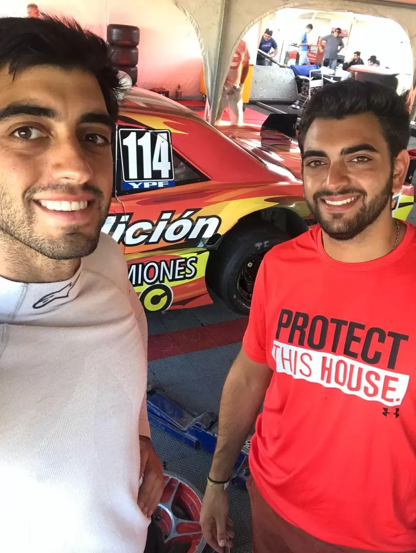 UNIDOS. Juan y Pablo Ortega, además del vínculo de hermanos, se unen por el Dodge que conducirán en el TC Mouras.  