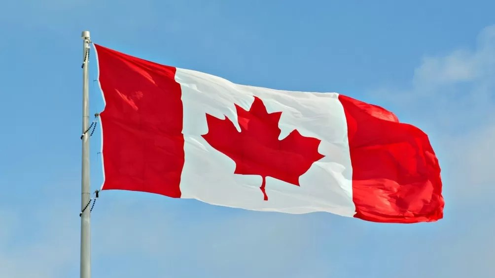 Bandera de Canadá. (Télam)