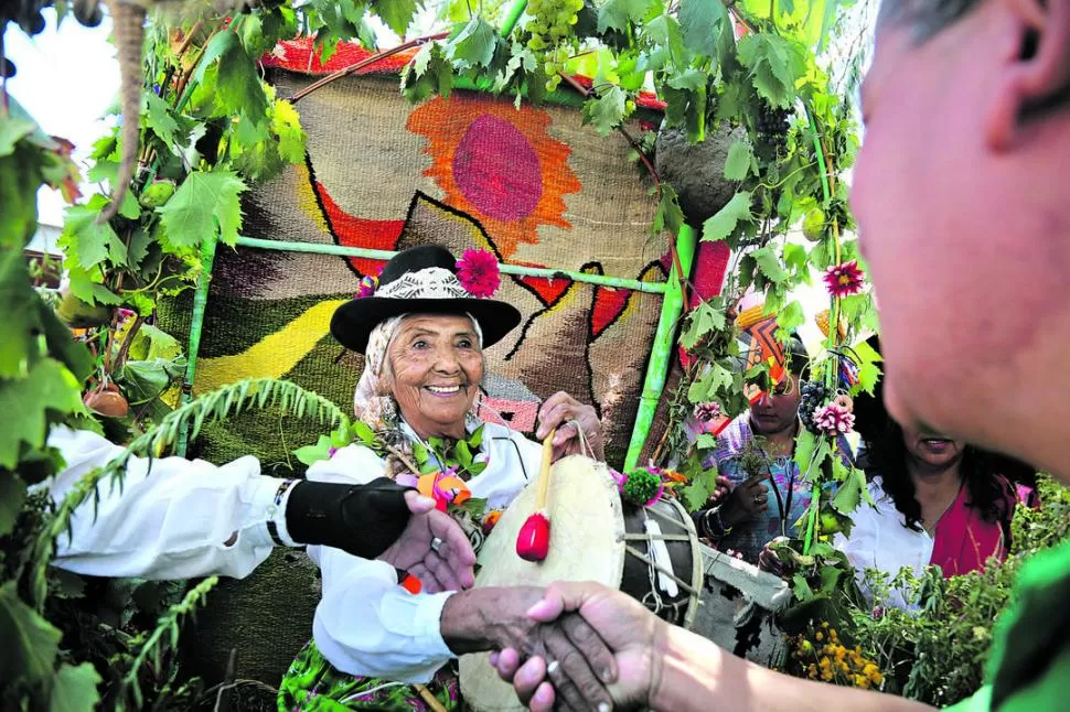 ELECCIÓN. Rosario Liberia Vargas, de 85 años, es la actual representante de la Pachamama, elegida en 2017. la gaceta / foto de ana daneri