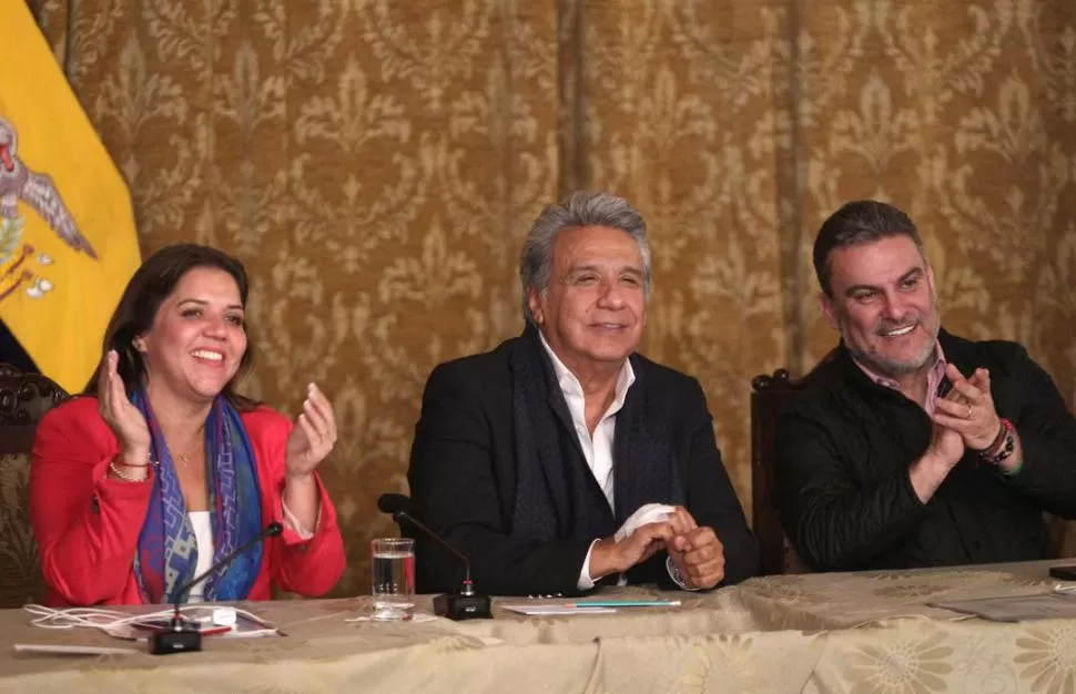 EX SOCIO. Lenín Moreno sucedió a Correa en la presidencia, pero luego se apartó de su mentor político. reuters 