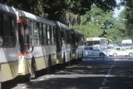 El paro sigue con los colectivos en las calles
