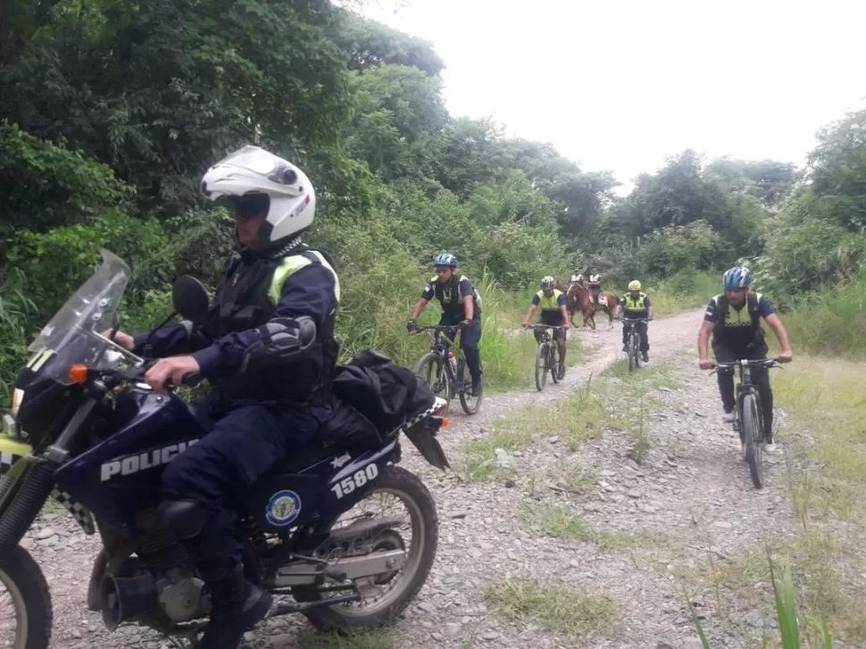 PREVENCIÓN. La Policía provincial reforzó el control en pistas de bikers. ministerio de seguridad de tucumán