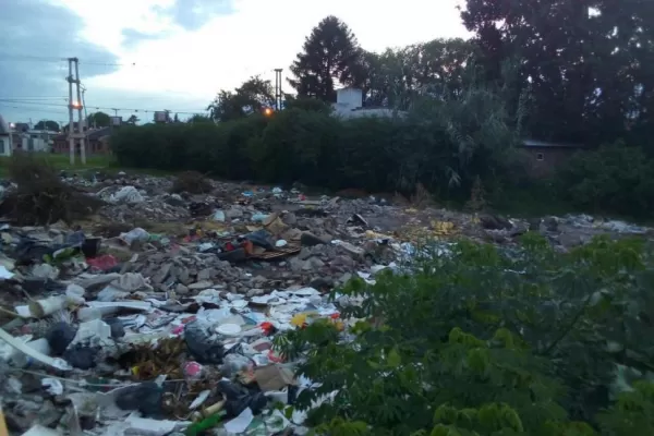 Basura y yuyos en Yerba Buena