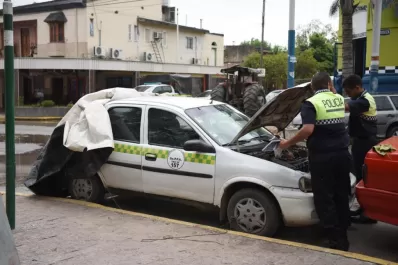 Remiseros atrapan y golpean a un presunto homicida