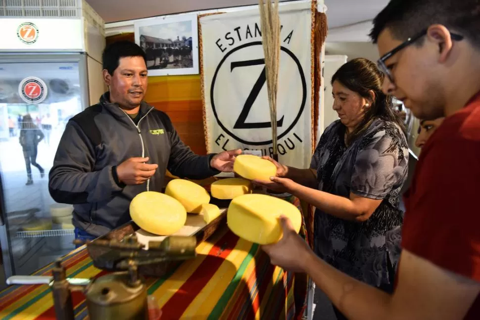 MANJAR. Los quesos tafinistos, genuina herencia de los ancestros. LA GACETA / foto OSVALDO RIPOLL