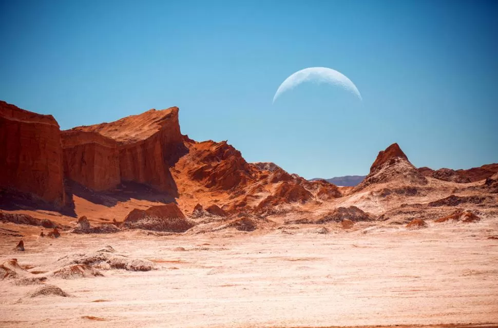 MODELO. Hay muchas semejanzas entre el desierto de Atacama y Marte.  
