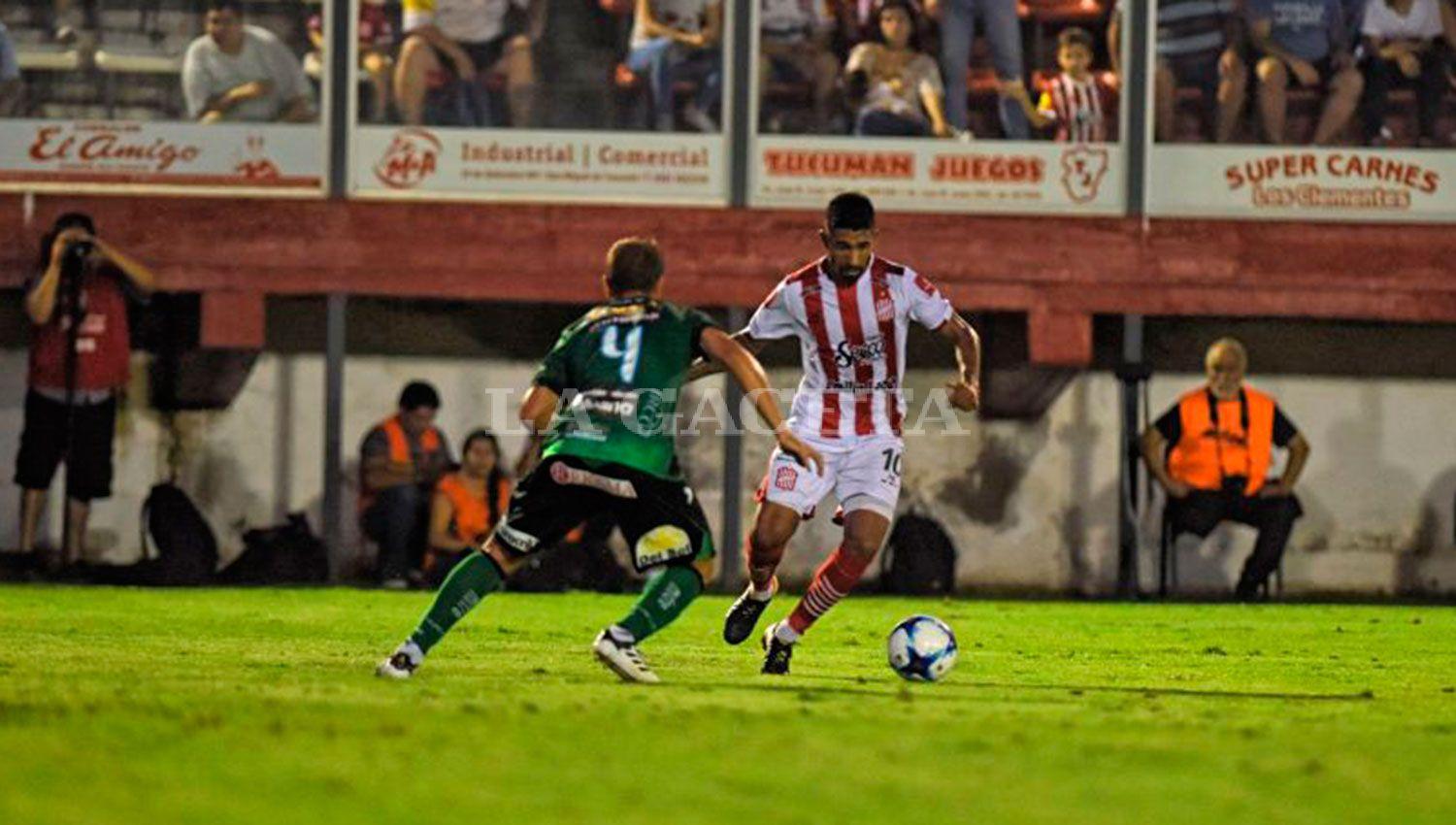 García fue el autor del gol que le dio hizo festejar a los fanáticos en La Ciudadela. LA GACETA/FOTO DE DIEGO ARÁOZ