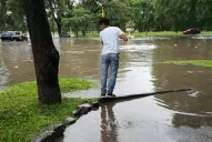 Llovieron 42 milímetros en menos de dos horas en la capital