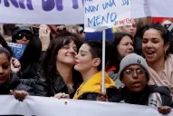 Inspirada por las mujeres argentinas, Roma se movilizó con la consigna #NiUnaMenos