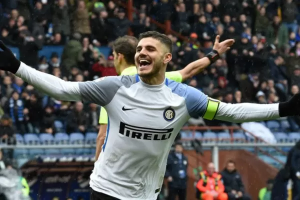 Video: en un partido soñado, Icardi convirtió cuatro goles y superó los 100 en la Serie A