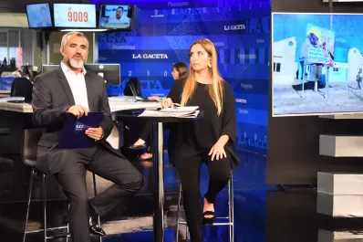 Fernando Juri visita el piso de Buen Día, el noticiero matutino de LG Play