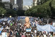 Miles de personas marcharon en contra de la despenalización del aborto