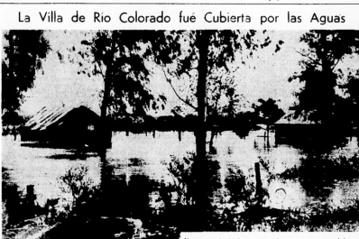 Río Colorado bajo las aguas en 1948