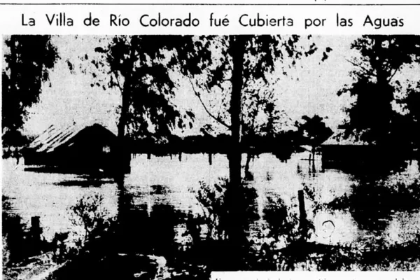 Río Colorado bajo las aguas en 1948