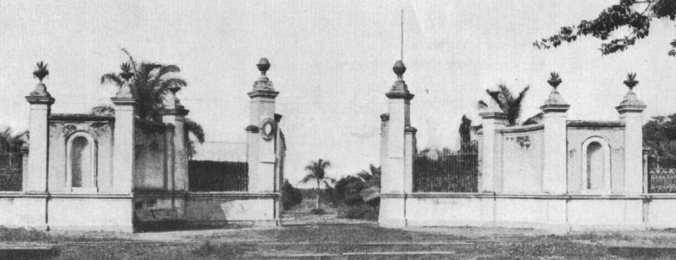 LA QUINTA AGRONÓMICA. El portal de entrada que tenía en 1916, en una foto del “Álbum del Centenario”. 