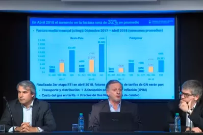 Aranguren anunció subas promedio del 32% en la tarifa del gas a partir de abril