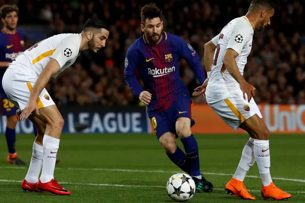 Barcelona goleó 4-1 a Roma y puso un pie en las semifinales