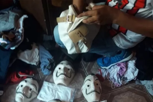 Atraparon a los delincuentes de La Casa de papel: organizaban un golpe con las mismas máscaras de la serie española
