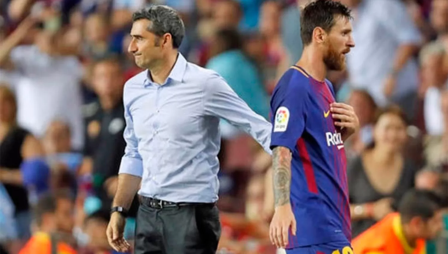 DESENCONTRADOS. Al parecer, la relación entre Valverde y Messi se quebró definitivamente. (EL CIUDADANO)