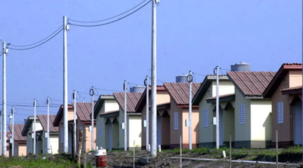 CASAS SOCIALES. La imagen muestra un barrio construido por el Instituto de la Vivienda. ARCHIVO
