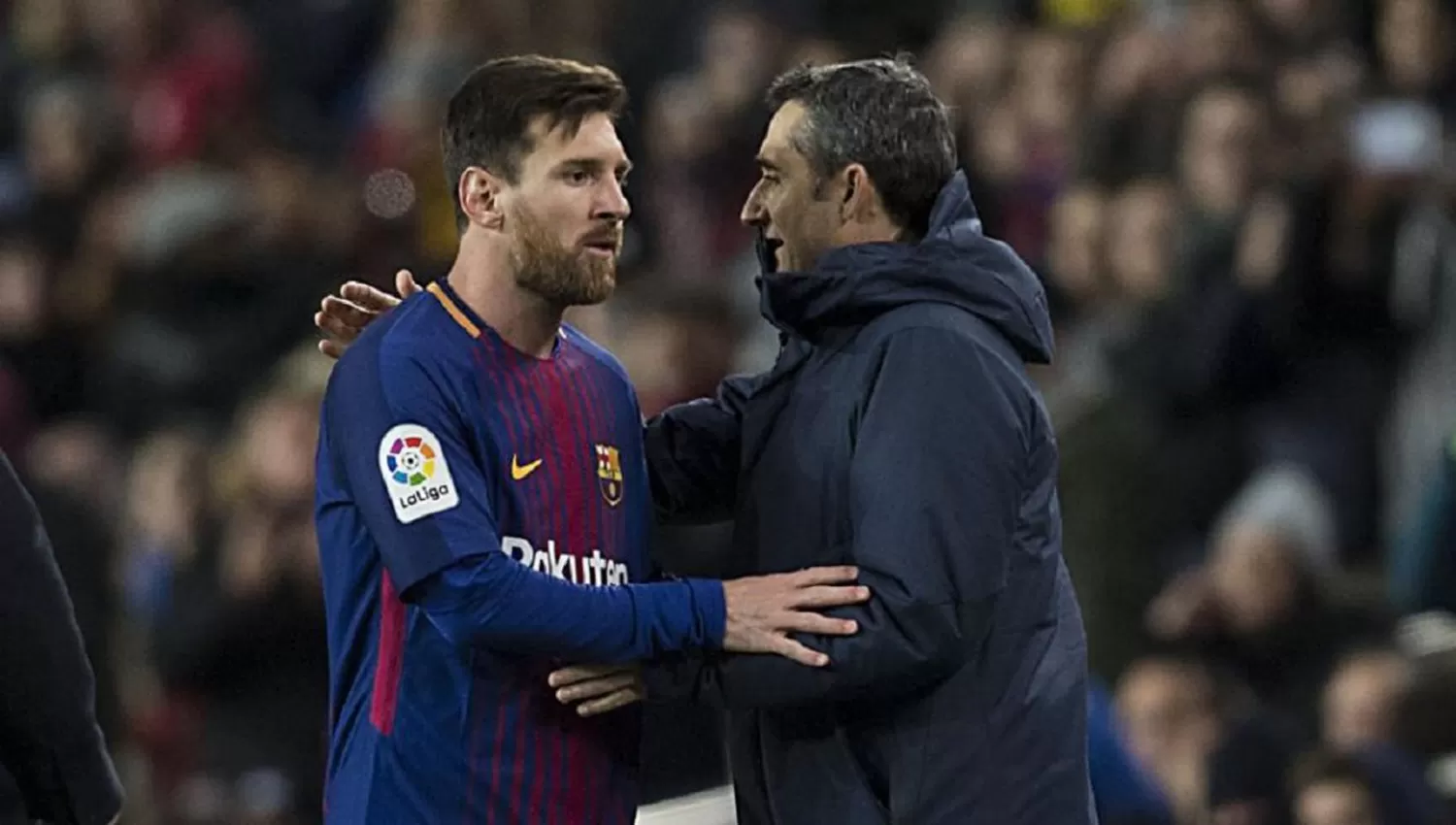 ACÁ NO PASÓ NADA. Valverde aseguró que no discutió con Messi. (ARCHIVO)