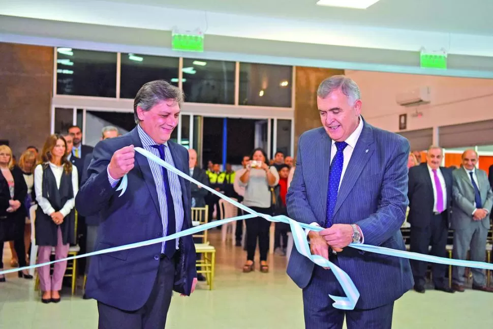 EN ESPAÑA AL 400. Posse y Jaldo inauguraron el nuevo edificio judicial. la gaceta / foto de diego araoz
