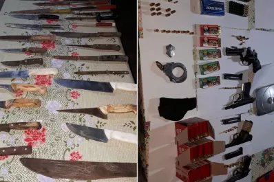 Incautaron un arsenal, dinero y drogas en un allanamiento en La Milagrosa