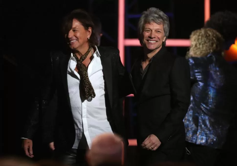 RECONOCIMIENTO. Jon Bon Jovi llegó al Salón de la Fama del Rock. reuters