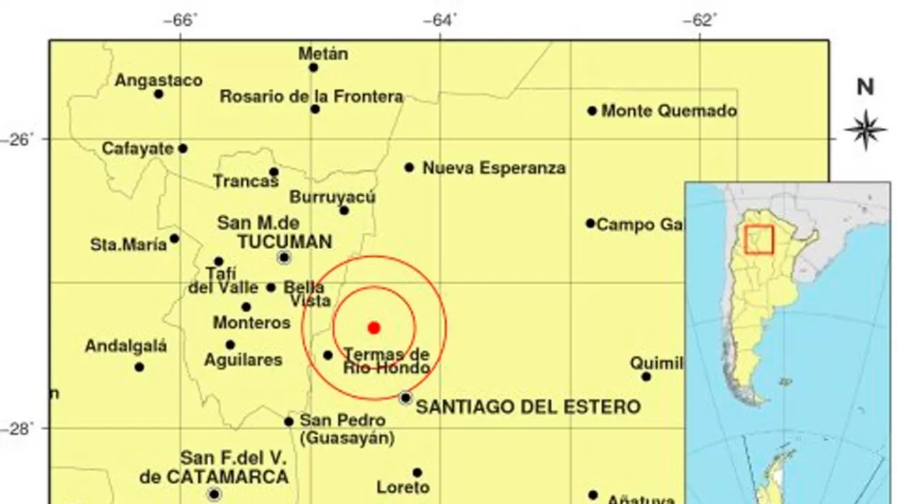 EL LUGAR EN EL QUE OCURRIÓ EL TEMBLOR. TOMADA DE INPRES.GOV.AR